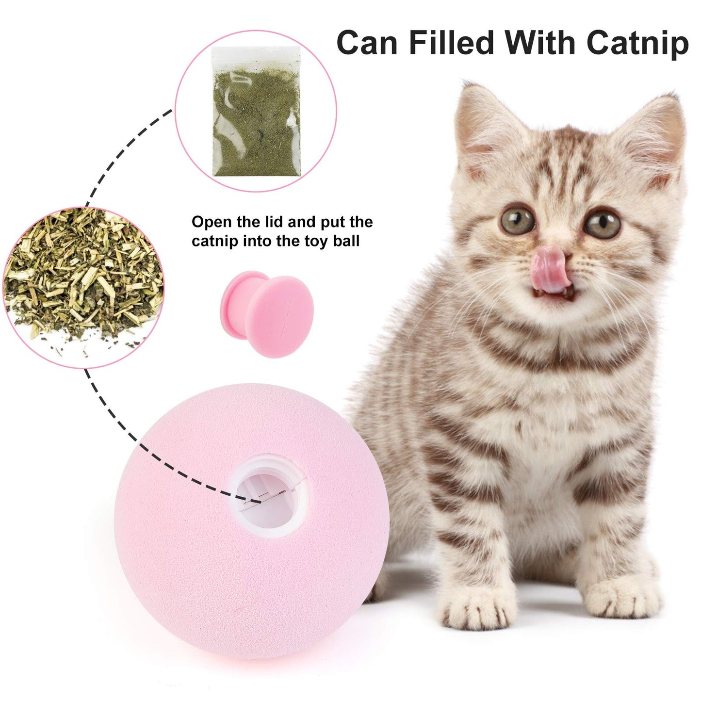 Interactive ball for cats